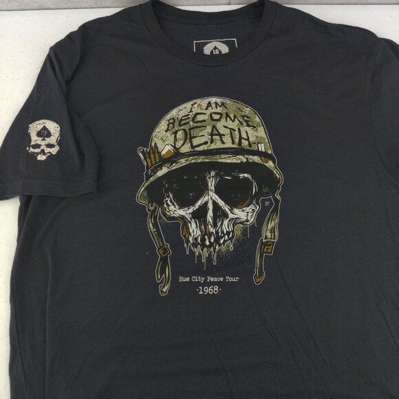Zero Foxtrot Shirt Men Large I Am Become Death Hue City Peace Tour Graphic Print - Picture 1 of 9